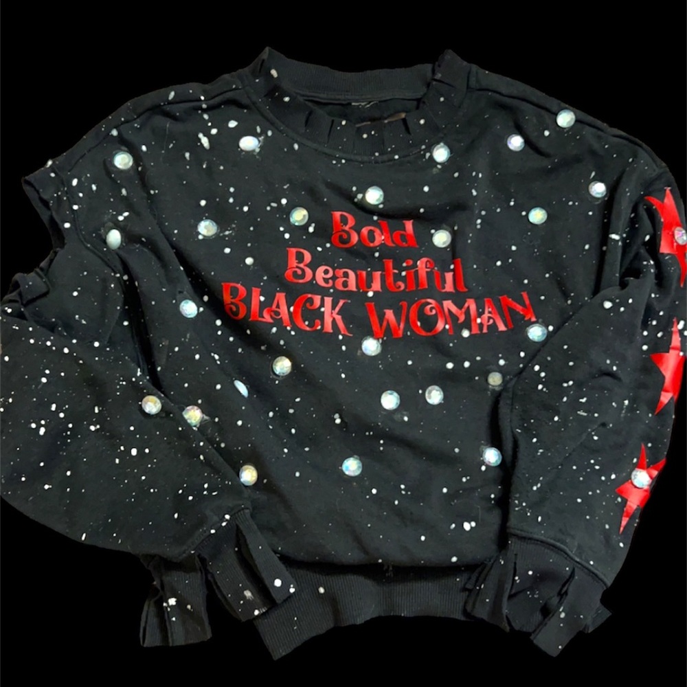 Beautiful Black woman sweat shirt